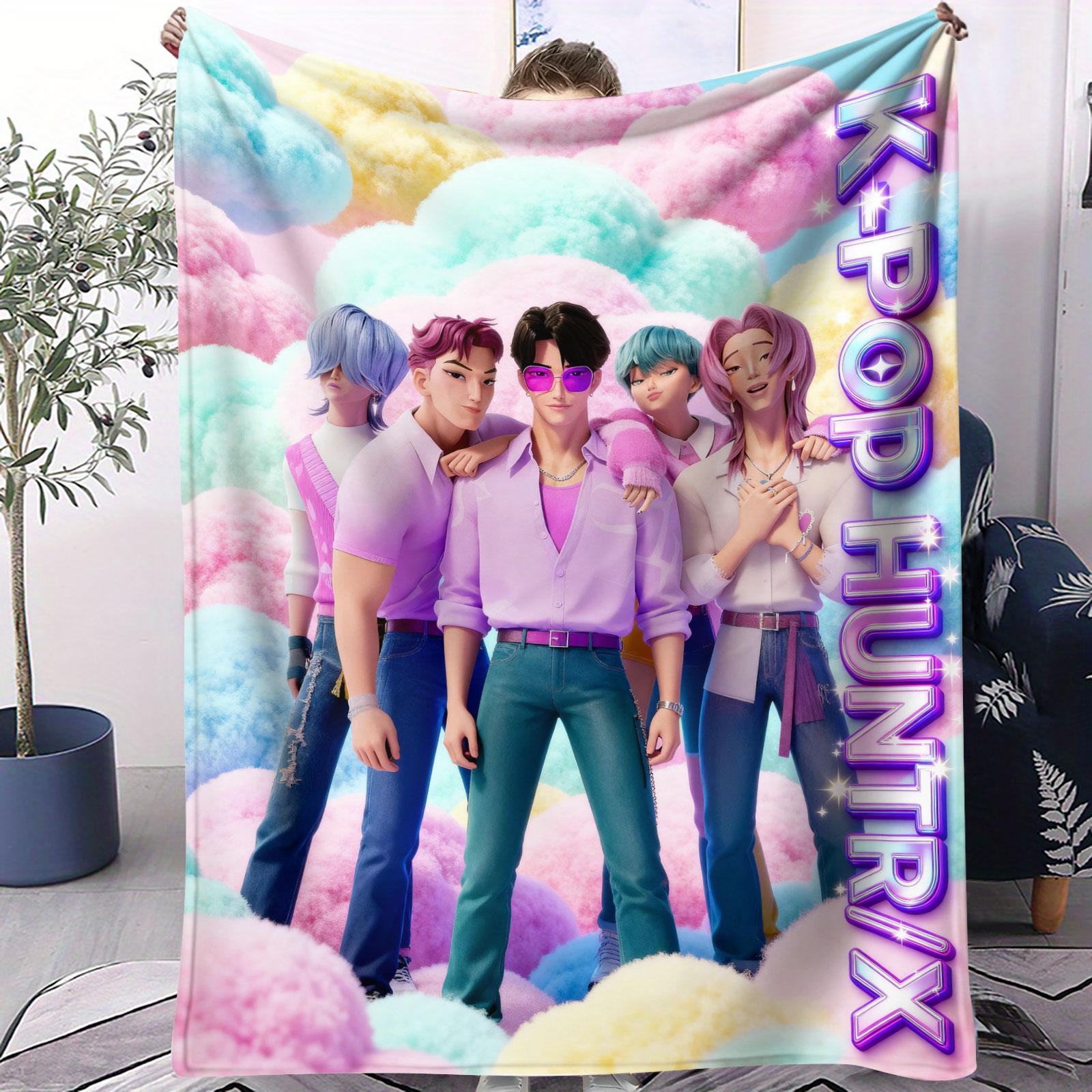K-pop Flannel Blanket Demon Hunters Soft Warm Throw Pastel Blanket for Kids Couch Bed Cover Fluffy Bedspread Camping Home Decor 70x100cm(28x40inch)
K-pop Flannel Blanket Demon Hunters Soft Warm Throw Pastel Blanket for Kids Couch Bed Cover Fluffy Bedspread Camping Home Decor 70x100cm(28x40inch)