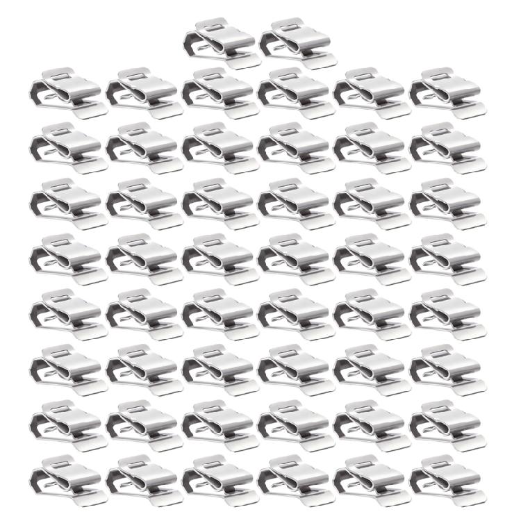 50Pcs Stainless Steel Wire Clamp Solar Cable Fastener Organizers Double Cable Fixation For Solar Panel Installations 1
50Pcs Stainless Steel Wire Clamp Solar Cable Fastener Organizers Double Cable Fixation For Solar Panel Installations 1