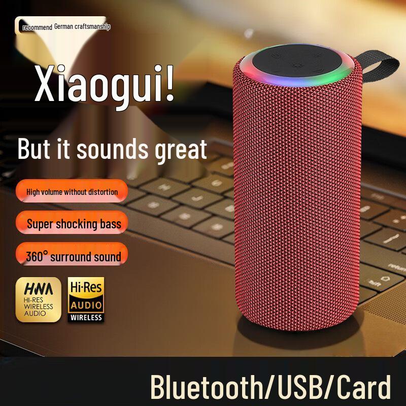 Portable Bluetooth Speaker with LED Lights and High-Quality Subwoofer Sound for Outdoor Use
Portable Bluetooth Speaker with LED Lights and High-Quality Subwoofer Sound for Outdoor Use