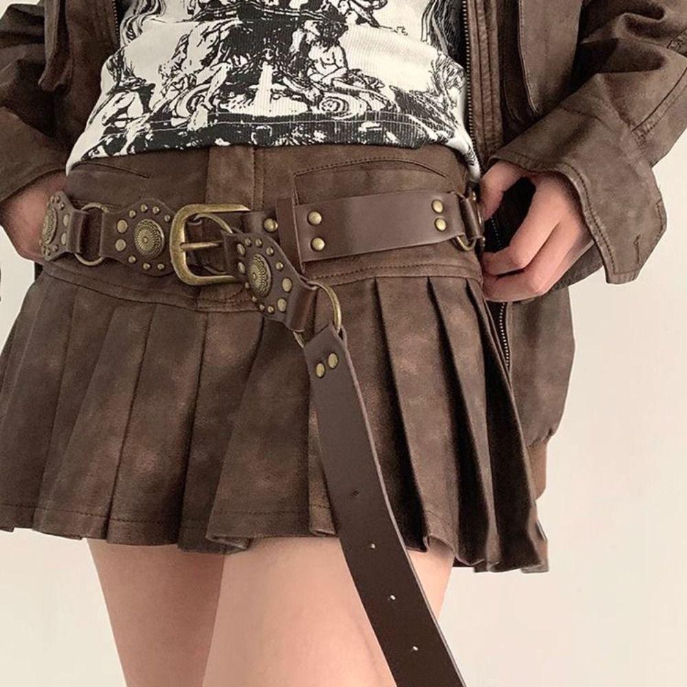 Korean Style West Cowboy Waist Belt Jeans Decor Splicing Rings Belt Y2K Hollow Waistband Versatile 100cm чёрный
Korean Style West Cowboy Waist Belt Jeans Decor Splicing Rings Belt Y2K Hollow Waistband Versatile 100cm чёрный