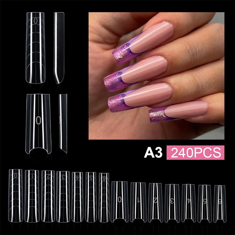 Sandwich Nail Dual Forms 240Pcs Clear Almond Nail Forms Acrylic Extension Poly Nail Gel Molds Reusable Manicure Tools A3
Sandwich Nail Dual Forms 240Pcs Clear Almond Nail Forms Acrylic Extension Poly Nail Gel Molds Reusable Manicure Tools A3