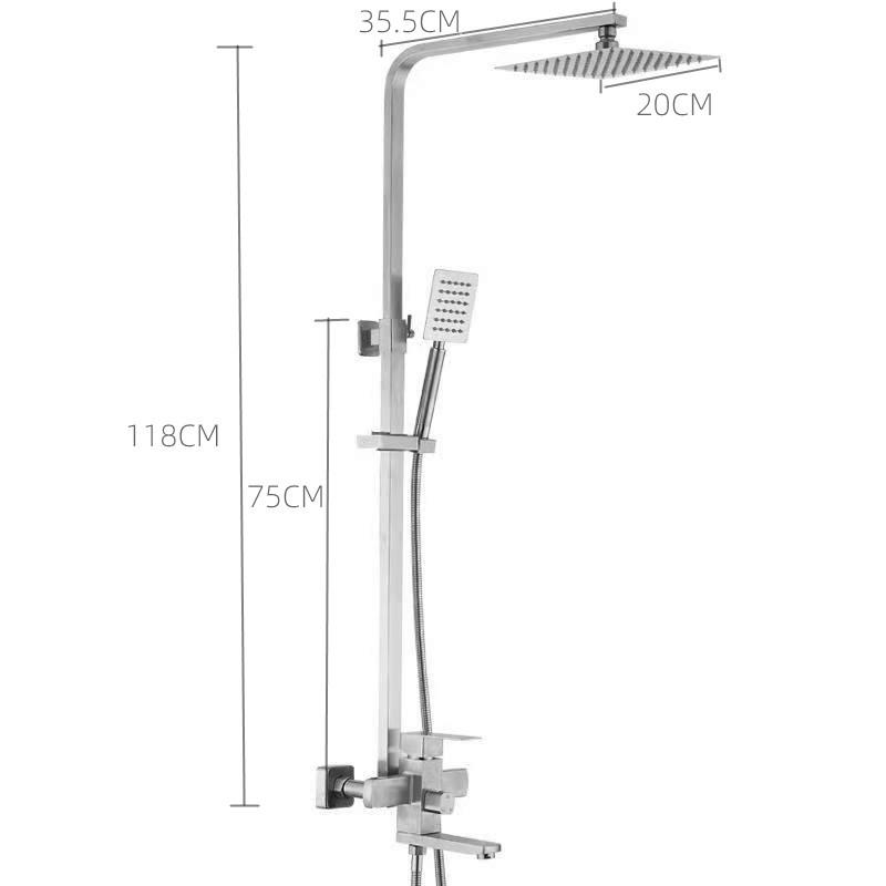Бытовой смеситель для душа из нержавеющей стали, насадка для душа под давлением, набор смесительных клапанов для душа с горячей и холодной водой
Бытовой смеситель для душа из нержавеющей стали, насадка для душа под давлением, набор смесительных клапанов для душа с горячей и холодной водой