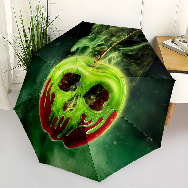Poison Apple Halloween Automatic Opening and Closing Umbrella, Lightweight 3-Fold, With Cute Cartoon Characters, Suitable for Home, Outdoor
Poison Apple Halloween Automatic Opening and Closing Umbrella, Lightweight 3-Fold, With Cute Cartoon Characters, Suitable for Home, Outdoor