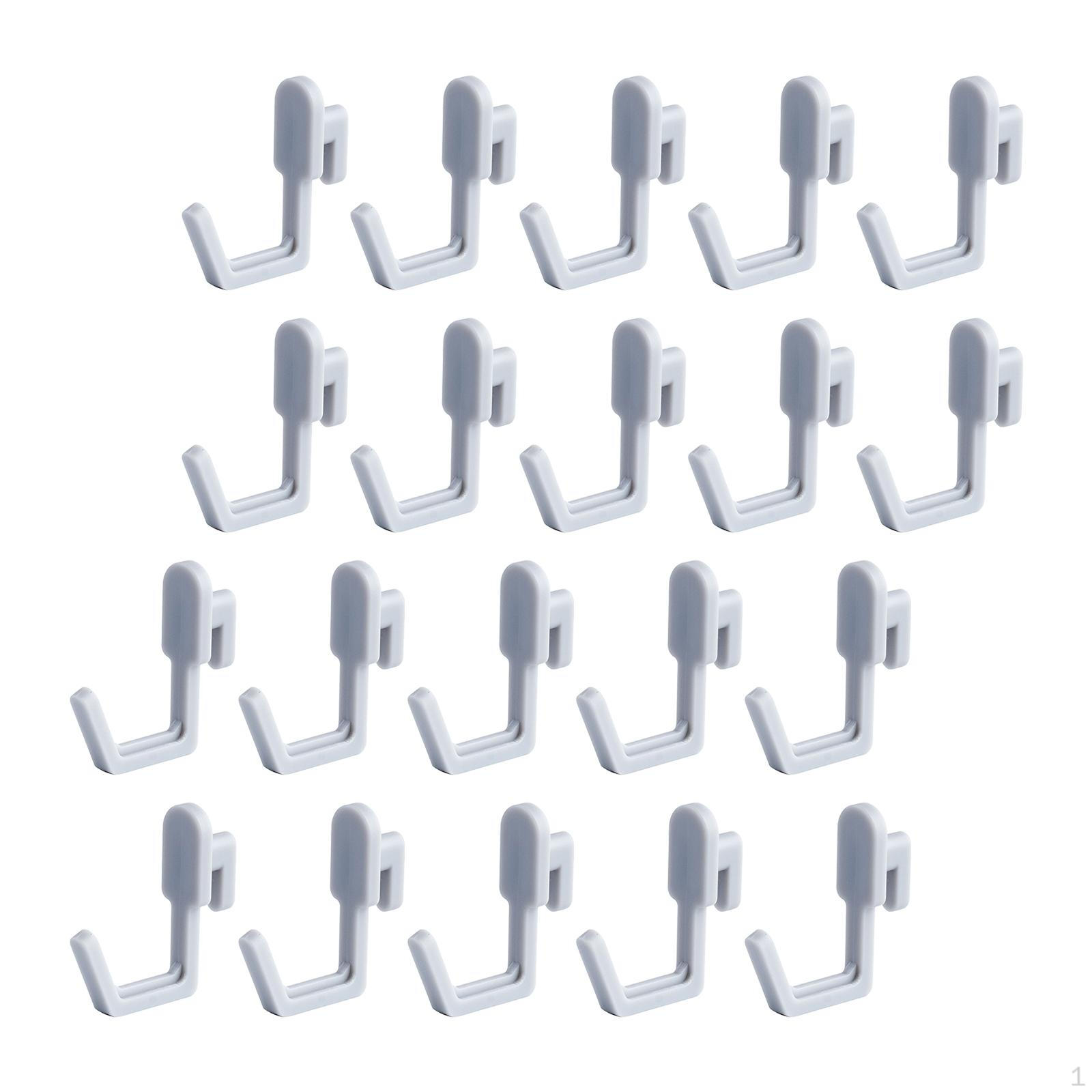 20 Pack Pegboard Hooks for Craft Room And Storage Solutions сірий колір
20 Pack Pegboard Hooks for Craft Room And Storage Solutions сірий колір