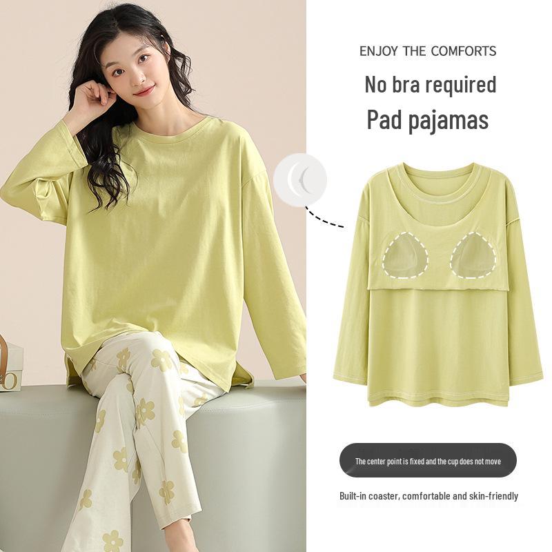 Women s Long Sleeve Cotton Pajama Set with Chest Pads, Plus Size, Spring/Fall 2025 XXL
Women s Long Sleeve Cotton Pajama Set with Chest Pads, Plus Size, Spring/Fall 2025 XXL
