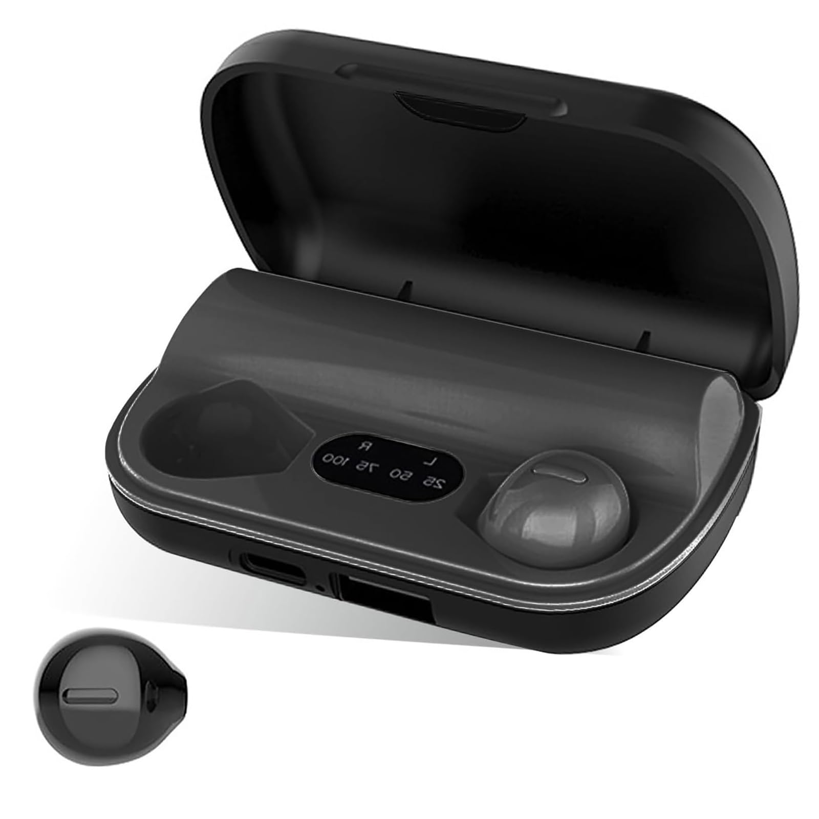 для дня и ночи Спящий спящий Bluetooth спящий один дисплей питания IPX5 для левого и правого Bluetooth USB портативный кнопка невидимый миниатюрный чёрный
для дня и ночи Спящий спящий Bluetooth спящий один дисплей питания IPX5 для левого и правого Bluetooth USB портативный кнопка невидимый миниатюрный чёрный