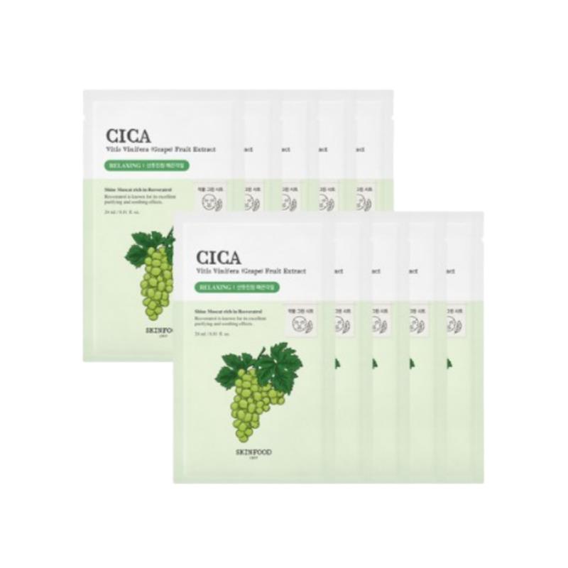 Skinfood Маска-салфетка Shine Muscat Cica BHA 10 штук
Skinfood Маска-салфетка Shine Muscat Cica BHA 10 штук