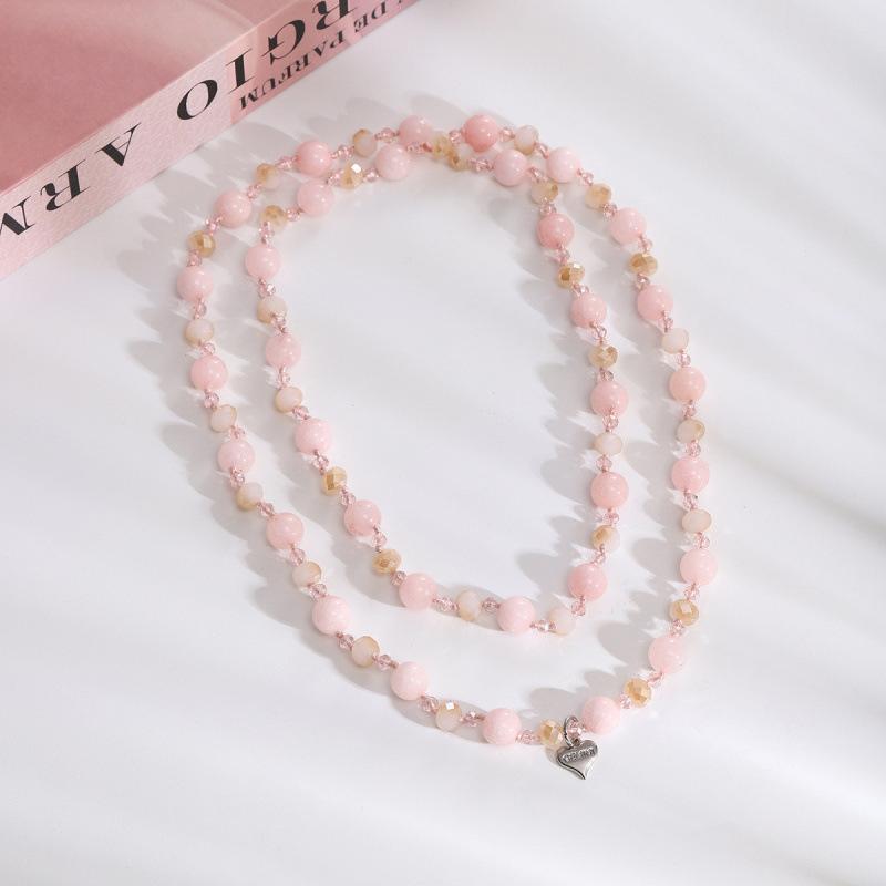 Simple Temperament Powder Crystal Light Luxury High Sense Crystal Beaded Long Necklace Sweater Chain
Simple Temperament Powder Crystal Light Luxury High Sense Crystal Beaded Long Necklace Sweater Chain