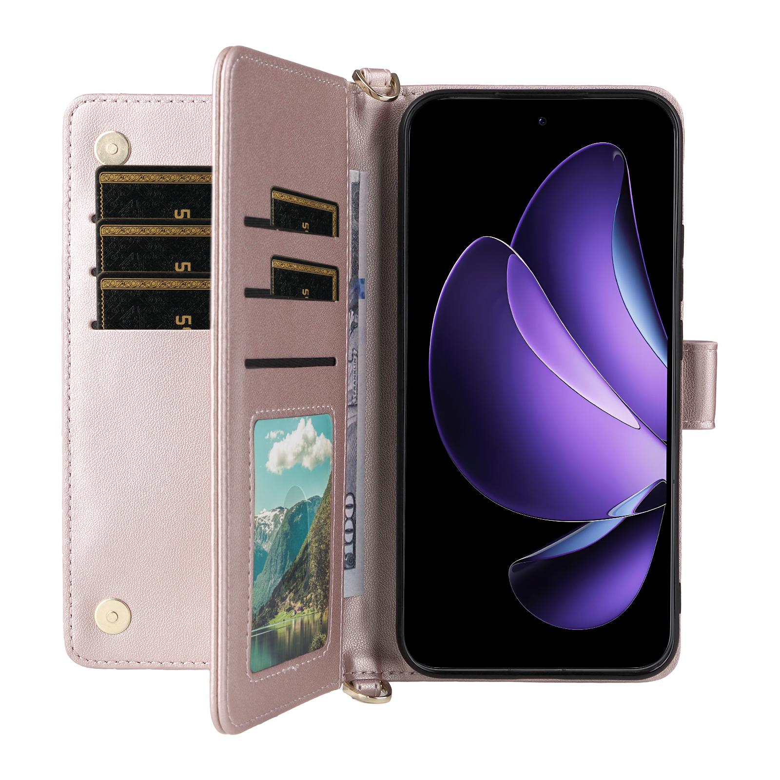 For Oppo Reno13 5G (Global) Wallet Case with Shoulder/Wrist Strap Leather Phone Cover Stand Rose
For Oppo Reno13 5G (Global) Wallet Case with Shoulder/Wrist Strap Leather Phone Cover Stand Rose