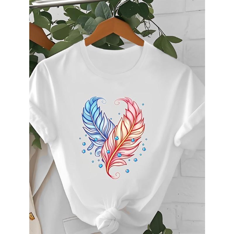 European Size White T-Shirt with Colorful Heart Print | Casual Daily Wear, Nontransparent Material, Breathable Top, Soft Stretch Fabric 4XL
European Size White T-Shirt with Colorful Heart Print | Casual Daily Wear, Nontransparent Material, Breathable Top, Soft Stretch Fabric 4XL