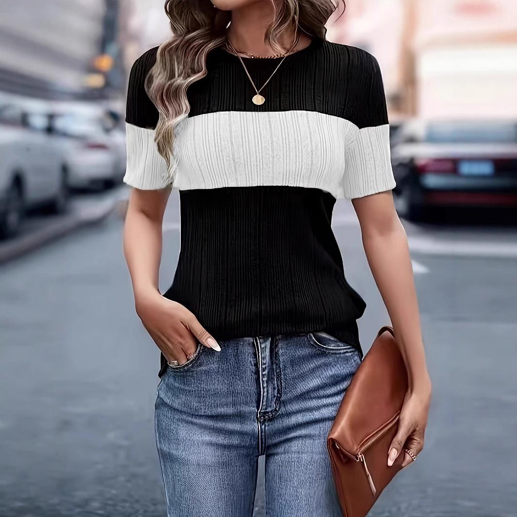 New autumn and winter popular women s clothing short-sleeved women s knitted long-sleeved contrasting slim-fit top S чёрный
New autumn and winter popular women s clothing short-sleeved women s knitted long-sleeved contrasting slim-fit top S чёрный