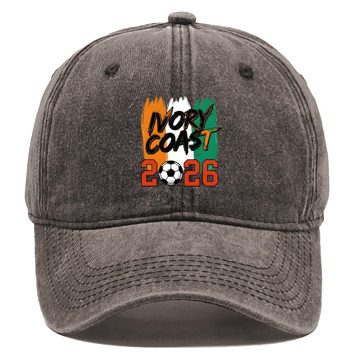Baseball Cap With 2026 Football Soccer IVORY COAST Flag Printed , Adjustable Snapback Baseball Cap Inelastic Distressed Solid Color Fit Flat Cap as the picture коричневый
Baseball Cap With 2026 Football Soccer IVORY COAST Flag Printed , Adjustable Snapback Baseball Cap Inelastic Distressed Solid Color Fit Flat Cap as the picture коричневый