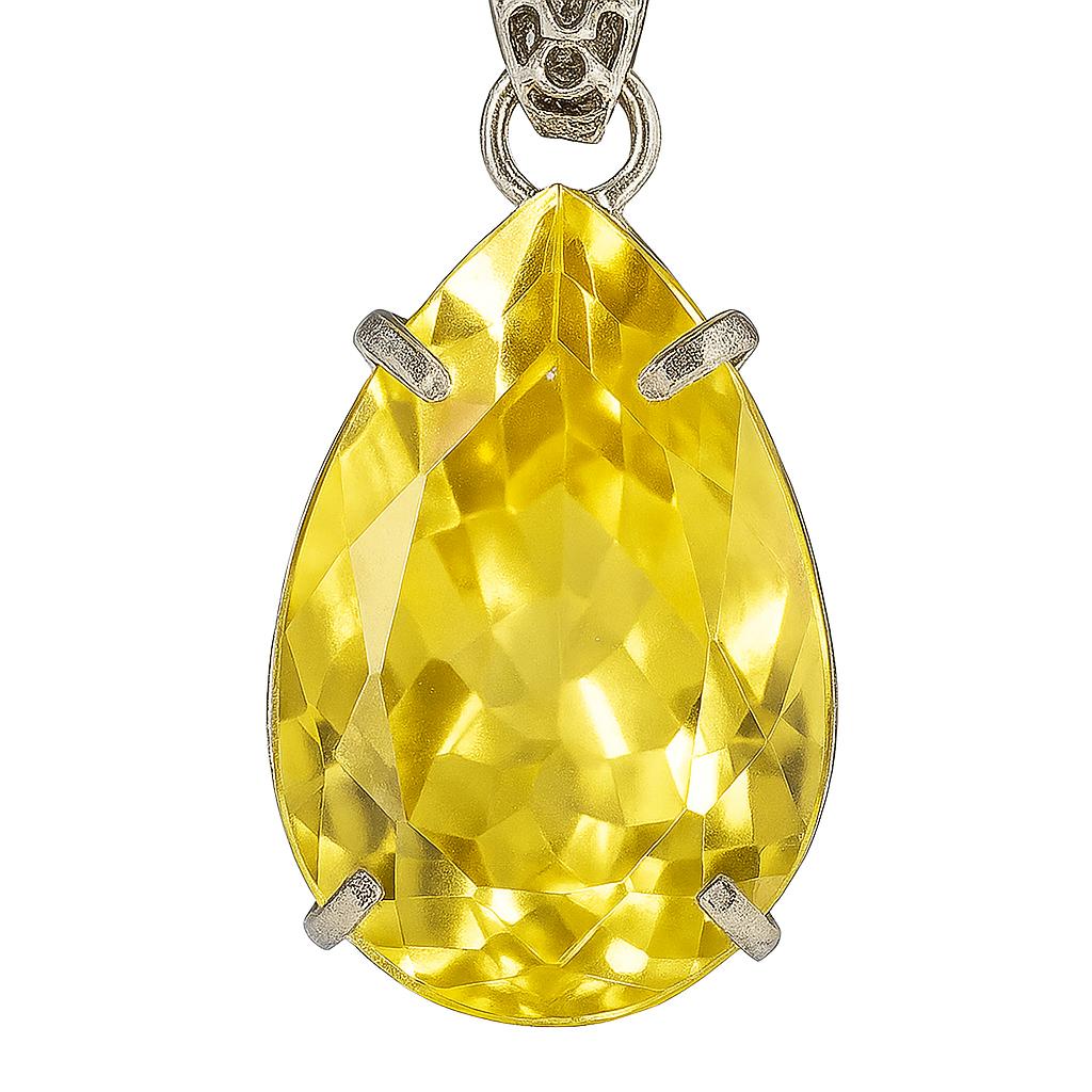 73.2 Ct CERTIFIED Yellow Sapphire Pear Pendant 925 Sterling Silver Best For Gift AI-76-NS 30 mm Approx.
73.2 Ct CERTIFIED Yellow Sapphire Pear Pendant 925 Sterling Silver Best For Gift AI-76-NS 30 mm Approx.