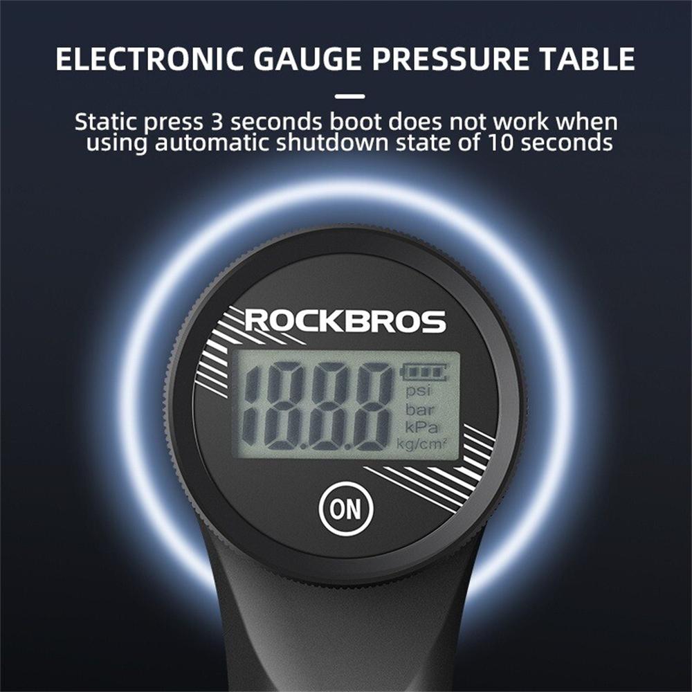 ROCKBROS 320PSI High Pressure Bike Pump Digital Gauge Barometer Aluminum AV/FV
ROCKBROS 320PSI High Pressure Bike Pump Digital Gauge Barometer Aluminum AV/FV