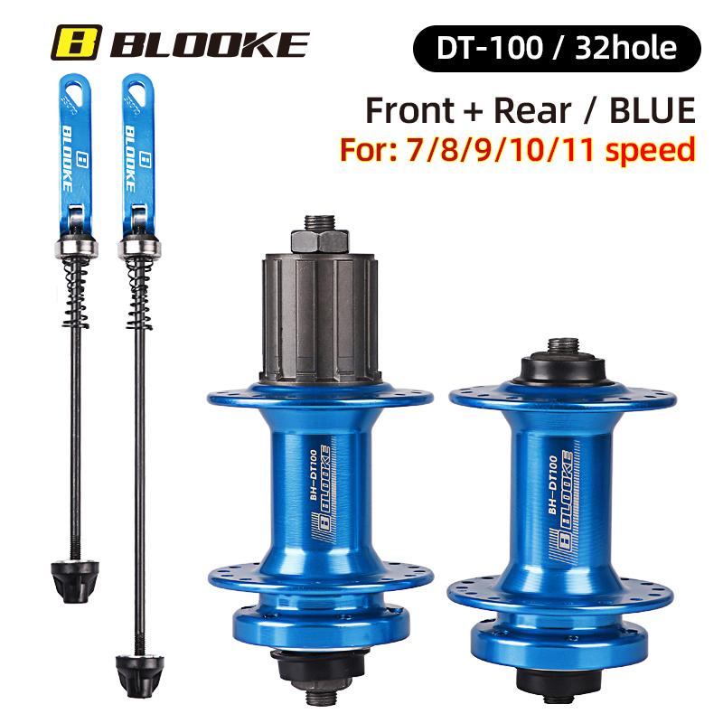 BLOOKE-Bicycle Ball Hub Disc Brake Front and Rear MTB Bike Bushing Quick Release Sleeve Cube, 32, 36 Hole, 10 Speed DT100 Blue 1 pair
BLOOKE-Bicycle Ball Hub Disc Brake Front and Rear MTB Bike Bushing Quick Release Sleeve Cube, 32, 36 Hole, 10 Speed DT100 Blue 1 pair