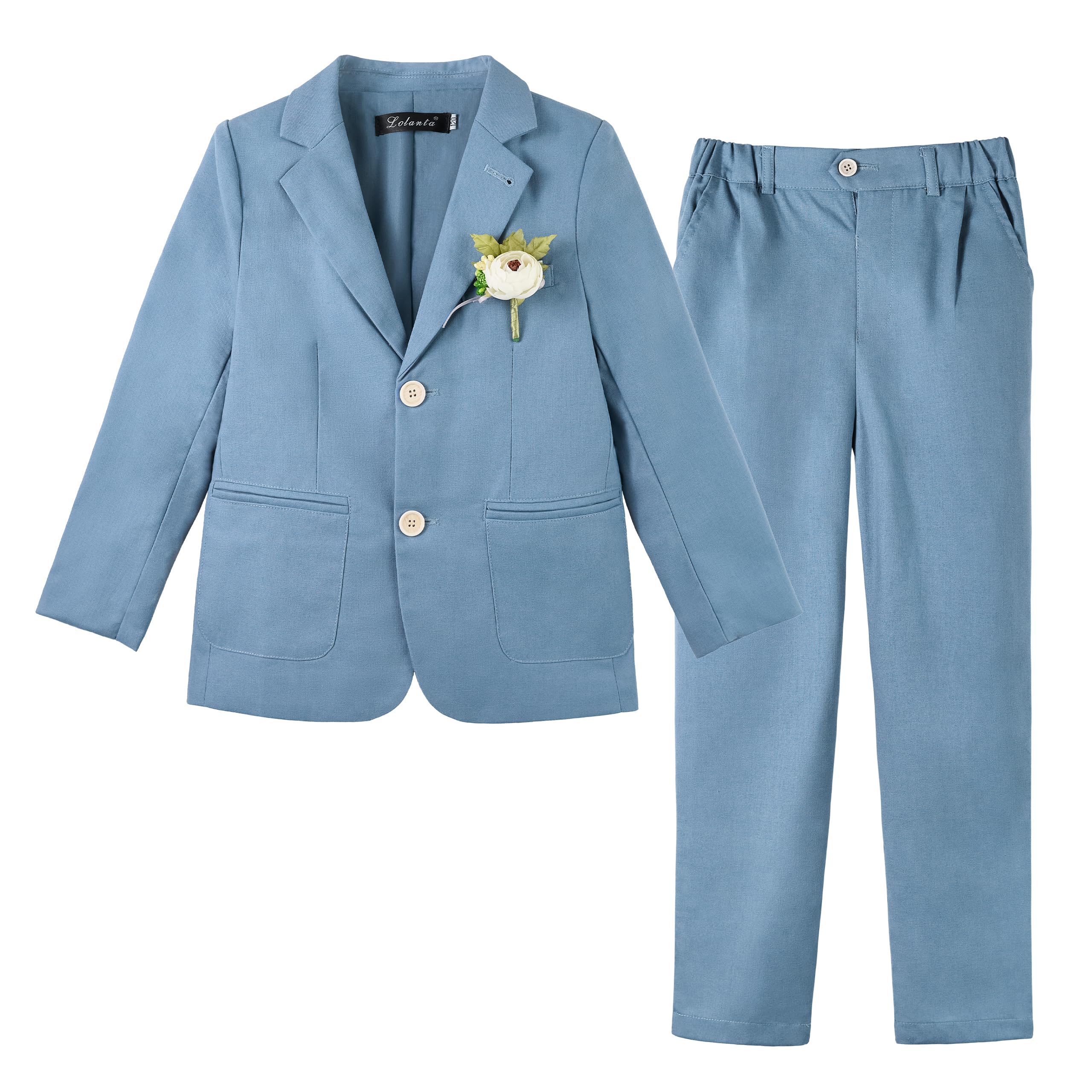 LOLANTA Boys Formal Suit, Kids Casual Suit, 2-Piece Cotton-Linen Set, Long Sleeve, Perfect for Shichi-Go-San, Piano Recitals, Concerts, Weddings, Bi
LOLANTA Boys Formal Suit, Kids Casual Suit, 2-Piece Cotton-Linen Set, Long Sleeve, Perfect for Shichi-Go-San, Piano Recitals, Concerts, Weddings, Bi