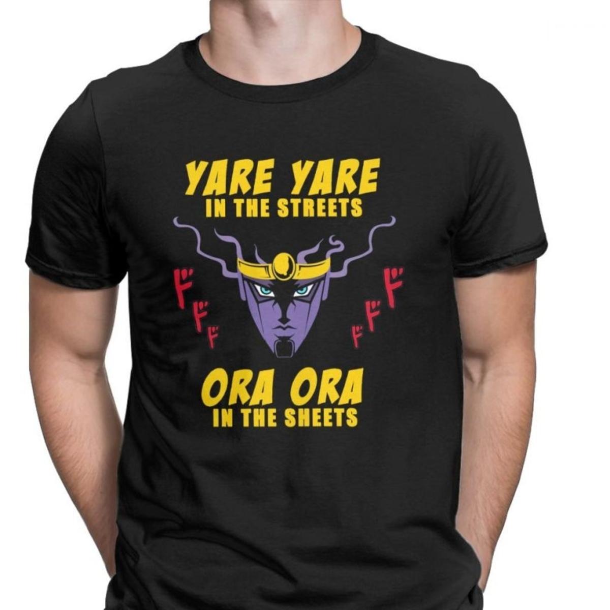 JoJos Bizarre Adventure Cool Tshirts Men Yare Yare in the streets Clothes Summer Tees Cotton Crew Neck Tee Shirt XS чорний
JoJos Bizarre Adventure Cool Tshirts Men Yare Yare in the streets Clothes Summer Tees Cotton Crew Neck Tee Shirt XS чорний