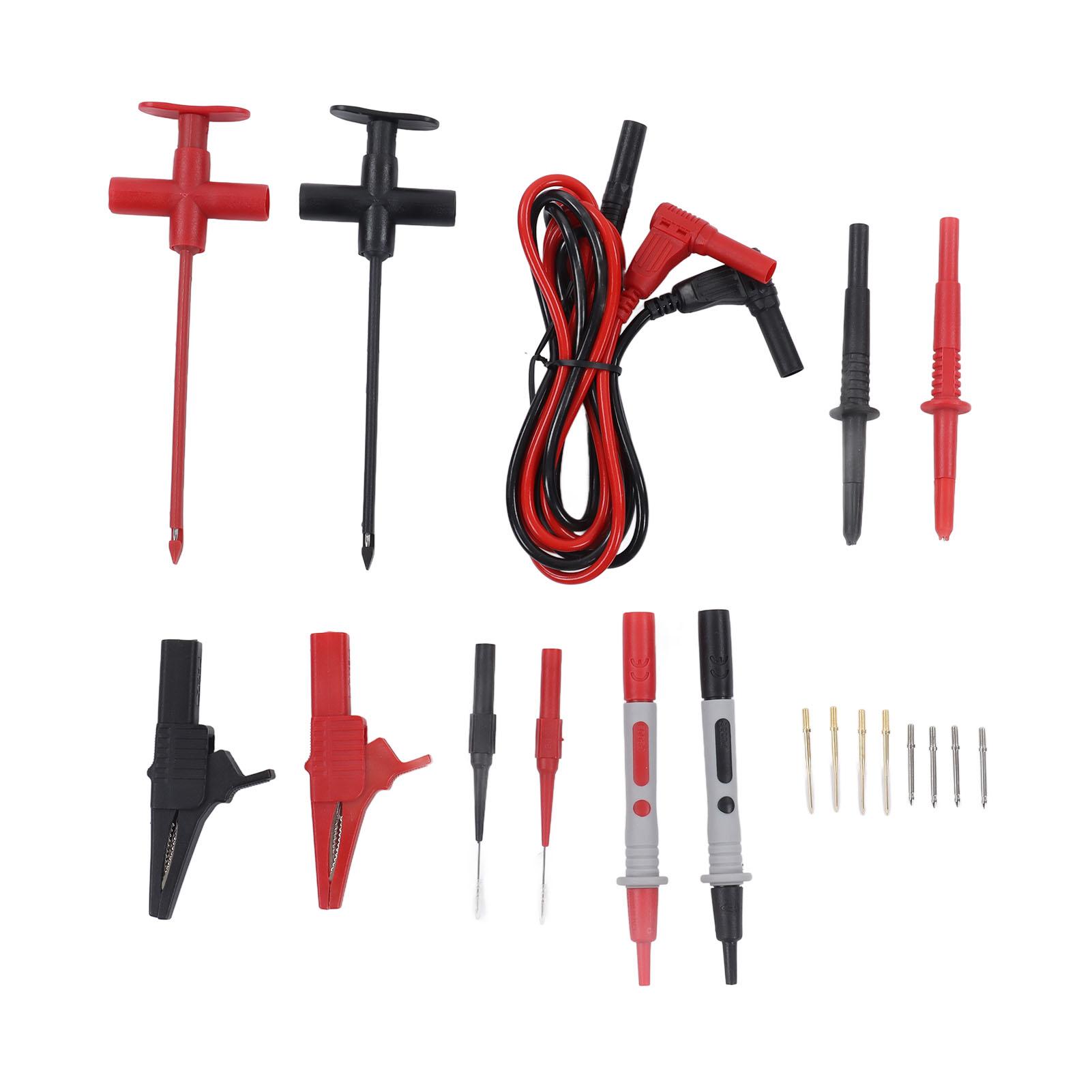 Multimeter Test s Kit Crocodiles Clip Banana Plug Testing Cable Car Electrical Repair Kit
Multimeter Test s Kit Crocodiles Clip Banana Plug Testing Cable Car Electrical Repair Kit