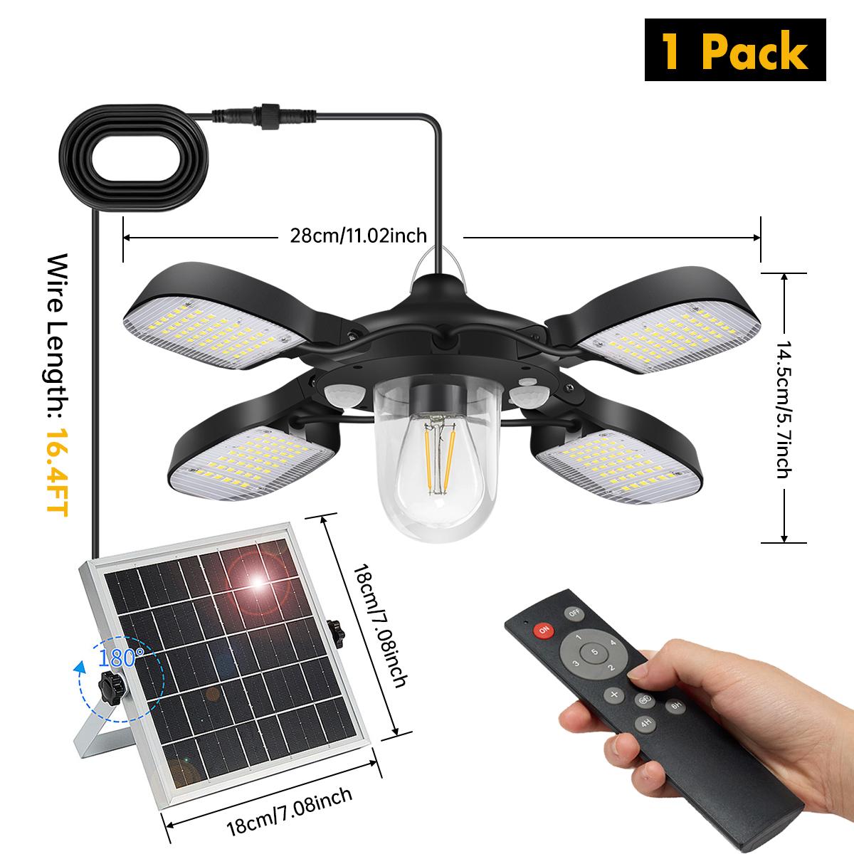 192led Solar Powered Barn Light Solar Shed Light for Indoor and Outdoor 1000LM Dual Motion Sensor Solar Pendant Light For Gazebo 1pcs
192led Solar Powered Barn Light Solar Shed Light for Indoor and Outdoor 1000LM Dual Motion Sensor Solar Pendant Light For Gazebo 1pcs