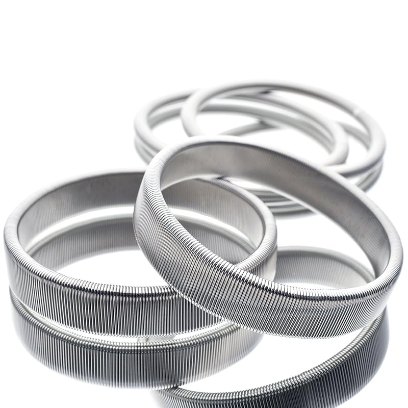 HATCHI Set of 2 spring-loaded armbands (Silver & round thin silver) Set of 2, 12mm regular type and 5mm round thin type made in Japan SWC80 carbon
HATCHI Set of 2 spring-loaded armbands (Silver & round thin silver) Set of 2, 12mm regular type and 5mm round thin type made in Japan SWC80 carbon