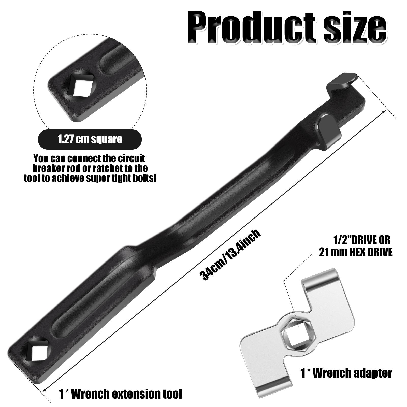 Адаптер-удлинитель для шестигранного ключа 1/2 , удлинитель для шестигранного ключа 21 мм, панель инструментов, универсальный удлинитель для ключа, усилитель крутящего момента