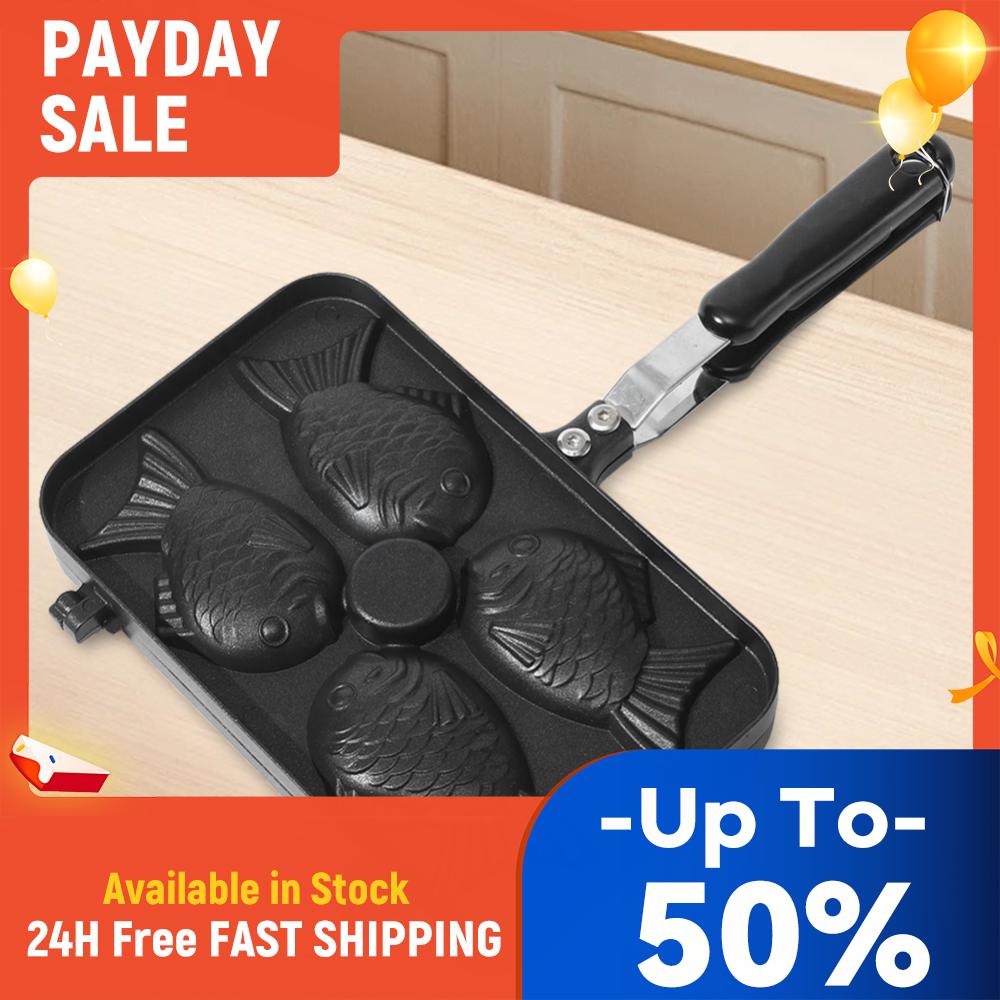 Four Fish Shaped Japanese Pancake Pan Non-Stick Waffle Baking Kitchen DIY Takoyaki Cake Oven Breakfast Machine Waffle Maker China Mainland
Four Fish Shaped Japanese Pancake Pan Non-Stick Waffle Baking Kitchen DIY Takoyaki Cake Oven Breakfast Machine Waffle Maker China Mainland