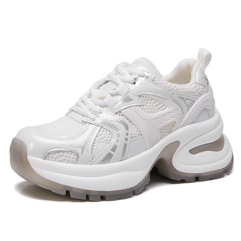 Women Casual Thick Sole Mesh Breathable Height Increasing Tenis Shoes Lace Up Sneakers Women Thick Sole Casual Sneakers 35-40 40
Women Casual Thick Sole Mesh Breathable Height Increasing Tenis Shoes Lace Up Sneakers Women Thick Sole Casual Sneakers 35-40 40