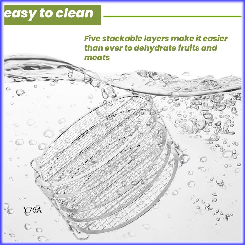 Хороша підставка для мультиварки-скороварки та аерофритюрниці Ninja Foodi, Дегідраторна решітка з харчової нержавіючої сталі, 1 упаковка/набір, 6,5 8 л срібний
Хороша підставка для мультиварки-скороварки та аерофритюрниці Ninja Foodi, Дегідраторна решітка з харчової нержавіючої сталі, 1 упаковка/набір, 6,5 8 л срібний