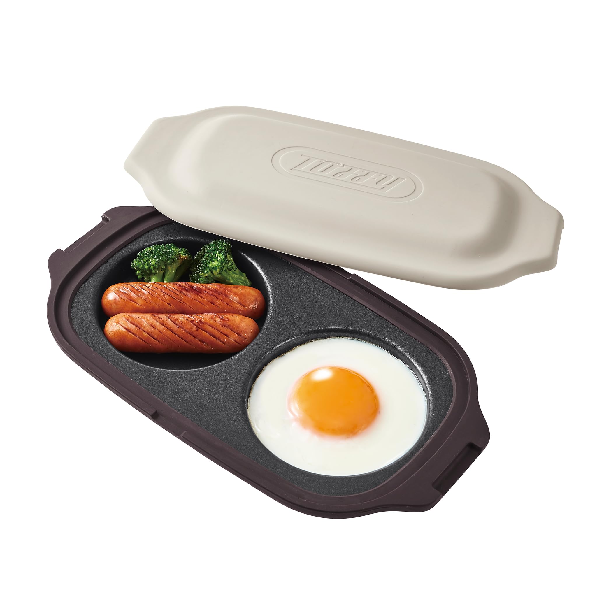 Toffy Microwave Double Grill Plate K-MW5, Cooks Two Dishes Simultaneously, Saves Time, Includes Recipe Book, Non-stick Coating (Greige)
Toffy Microwave Double Grill Plate K-MW5, Cooks Two Dishes Simultaneously, Saves Time, Includes Recipe Book, Non-stick Coating (Greige)