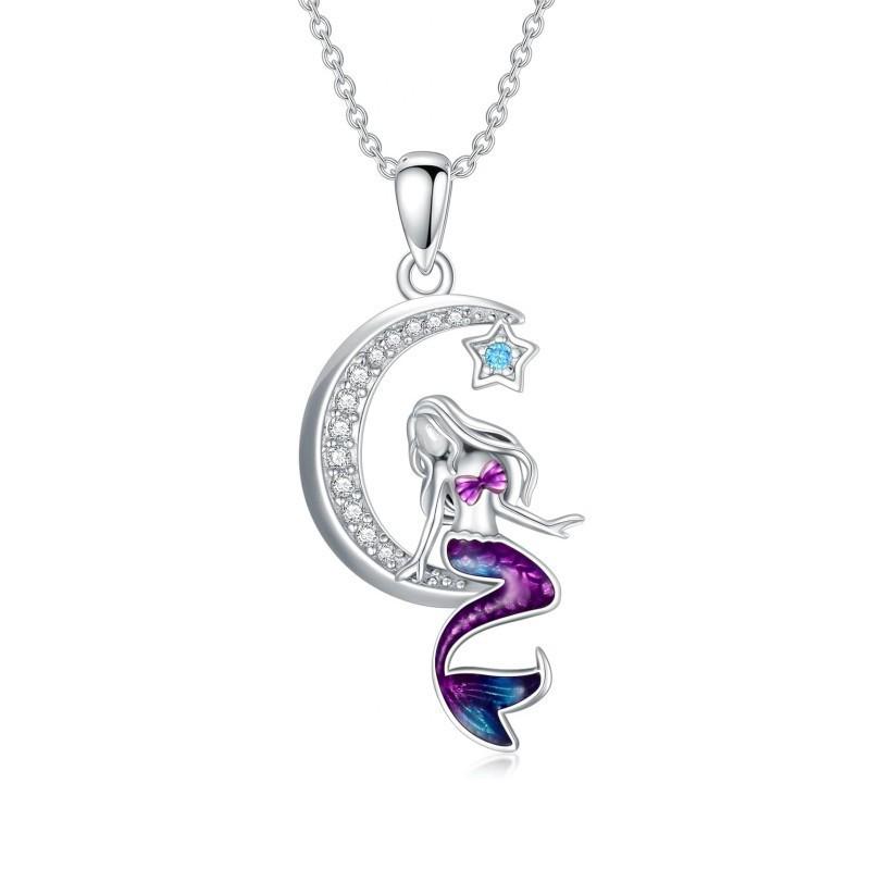 Exquisite European-American Creative Fairy Tale Mermaid Moon & Stars Pendant Necklace for Women
Exquisite European-American Creative Fairy Tale Mermaid Moon & Stars Pendant Necklace for Women