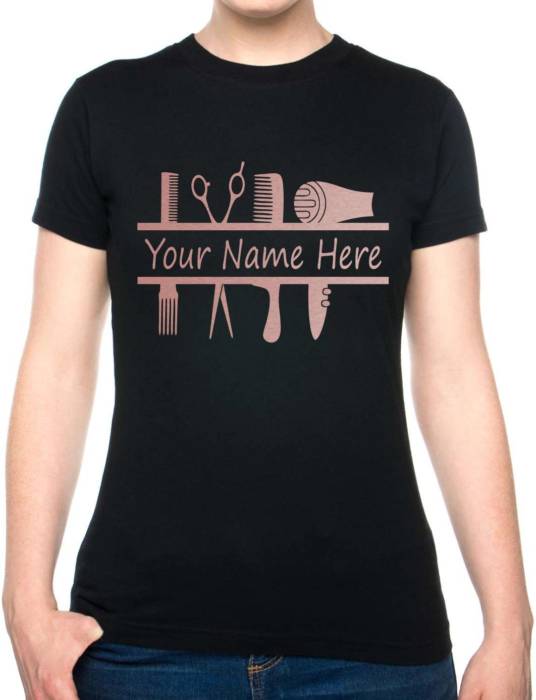 Personalised Ladies T-Shirt Hairdresser Your Name Work Tee For Hair Stylist S
Personalised Ladies T-Shirt Hairdresser Your Name Work Tee For Hair Stylist S
