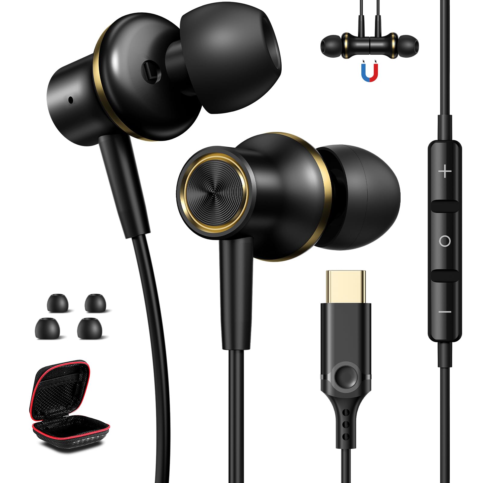 Проводные наушники типа C с микрофоном и чипом ЦАП HiFi-качество звука USB-наушники типа C, совместимые с iPhone 16 Pro Air mini6 10-го поколения 8 8a
Проводные наушники типа C с микрофоном и чипом ЦАП HiFi-качество звука USB-наушники типа C, совместимые с iPhone 16 Pro Air mini6 10-го поколения 8 8a