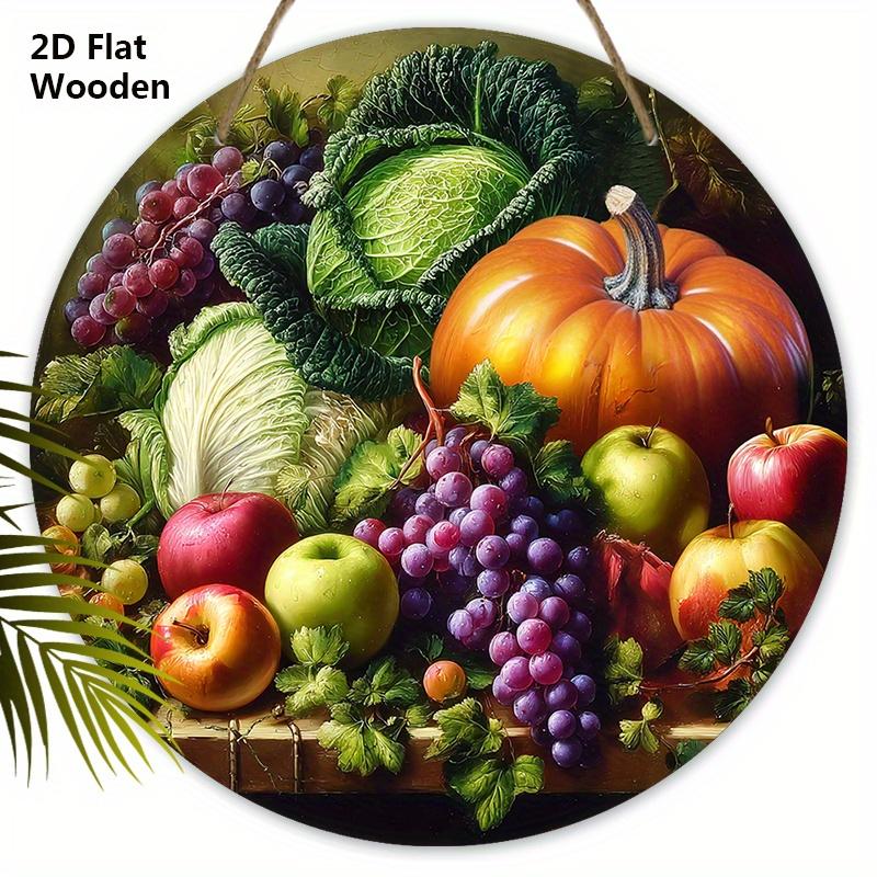 Деревянная табличка «Осенний урожай» с узором из фруктов и овощей - Уникальные настенные фронтоны - Идеально для входной двери, двора, крыльца, декора комнаты 20cm/7.87in разноцветный
Деревянная табличка «Осенний урожай» с узором из фруктов и овощей - Уникальные настенные фронтоны - Идеально для входной двери, двора, крыльца, декора комнаты 20cm/7.87in разноцветный