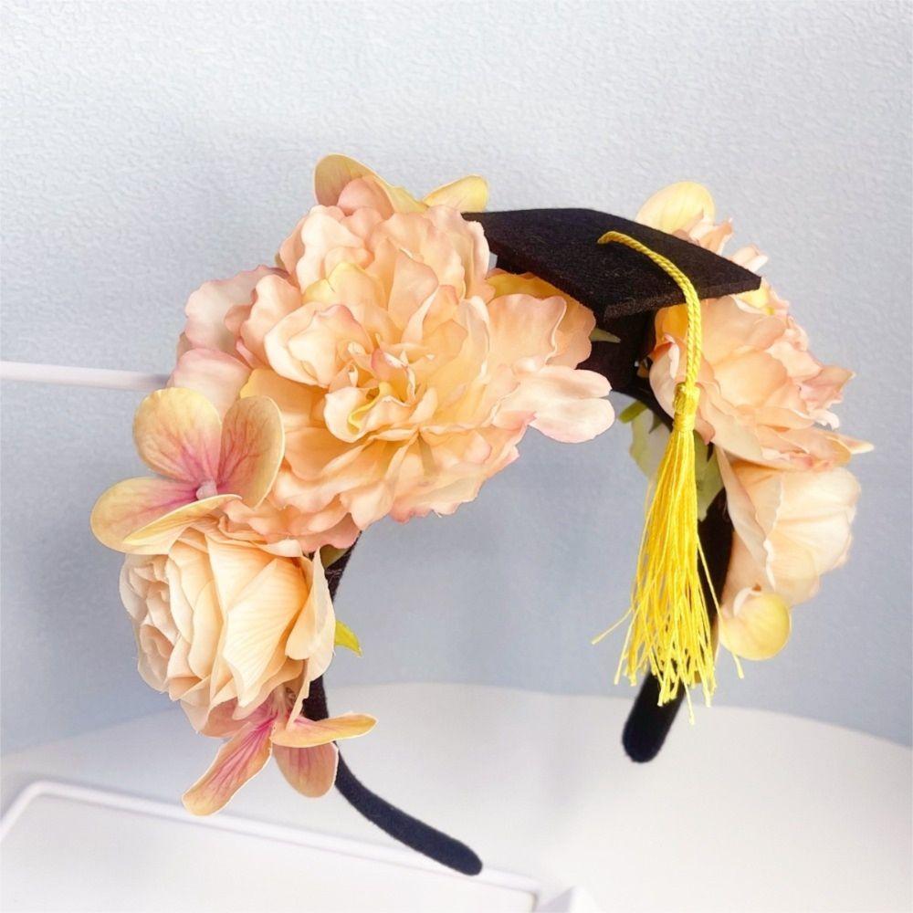 Master Flowers Hair Band Doctor Academic Hat with Tassels Headwear Trencher Cap Graduation Season
Master Flowers Hair Band Doctor Academic Hat with Tassels Headwear Trencher Cap Graduation Season