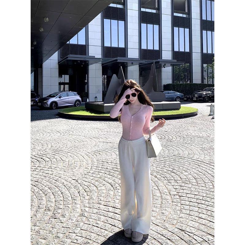 Chill Qiao’er Soft High-Waisted Drawstring Loose Straight Casual Pants for Women One Size білий
Chill Qiao’er Soft High-Waisted Drawstring Loose Straight Casual Pants for Women One Size білий