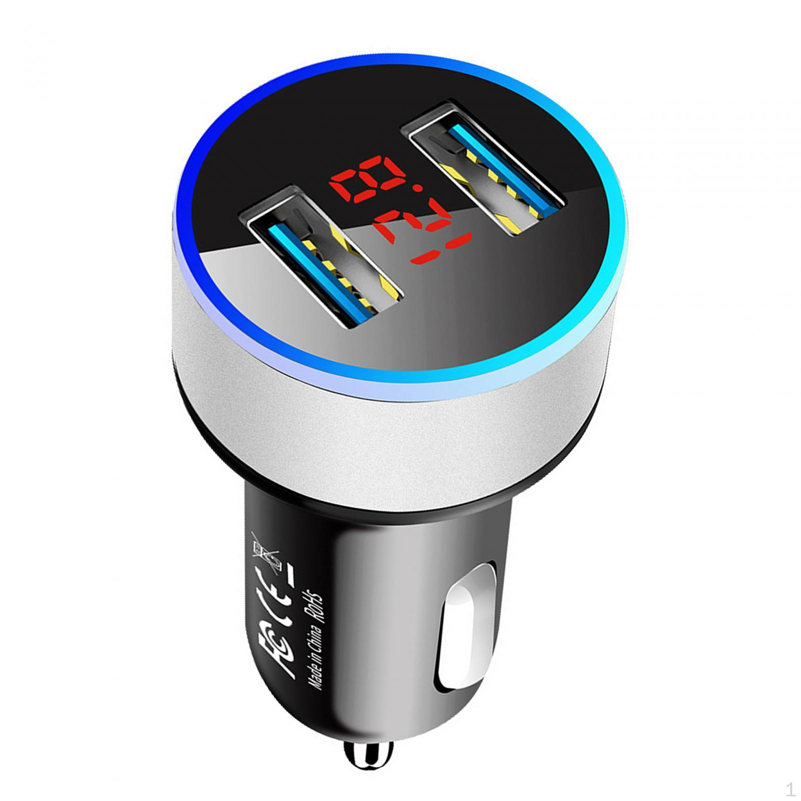 Car Charger Adapter Automotive Accessories Fast Charging for Phones MP3 срібний
Car Charger Adapter Automotive Accessories Fast Charging for Phones MP3 срібний