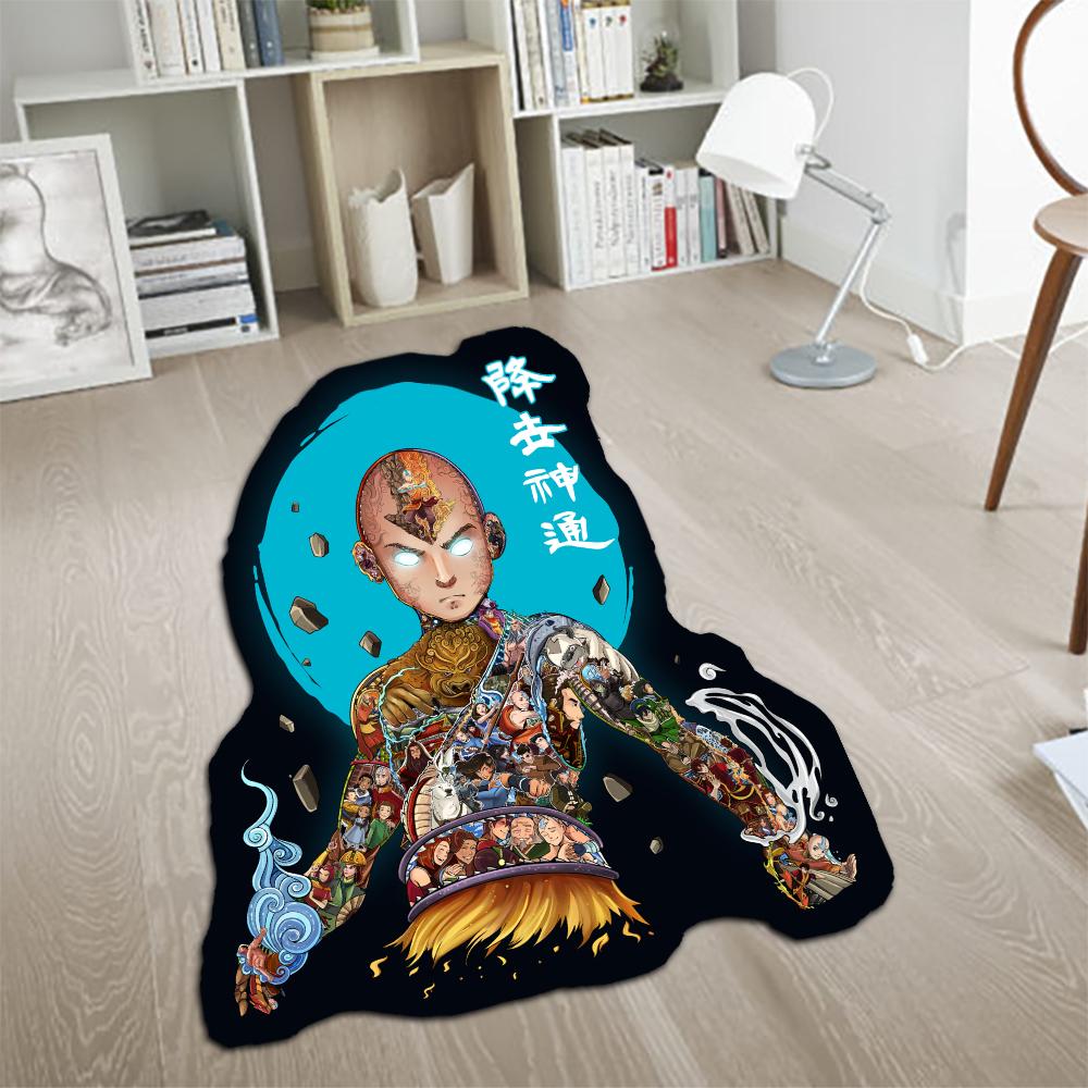 Custom Irregular Anime Area Rug Avatar Aang Wall Art Printed Handmade Carpet for Home Decor longest side 60cm
Custom Irregular Anime Area Rug Avatar Aang Wall Art Printed Handmade Carpet for Home Decor longest side 60cm