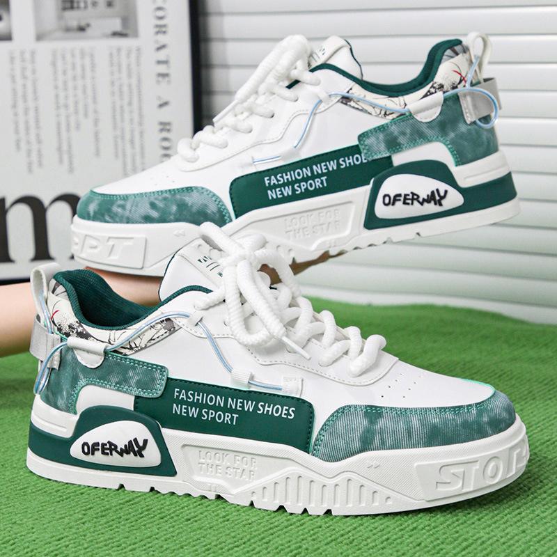 Мужская обувь, зимняя, новая, с толстой подошвой, увеличивающая высоту, кроссовки, нескользящие, износостойкие и дышащие, спортивная обувь, мужская модная повседневная обувь для сноуборда 39 темно-зеленого