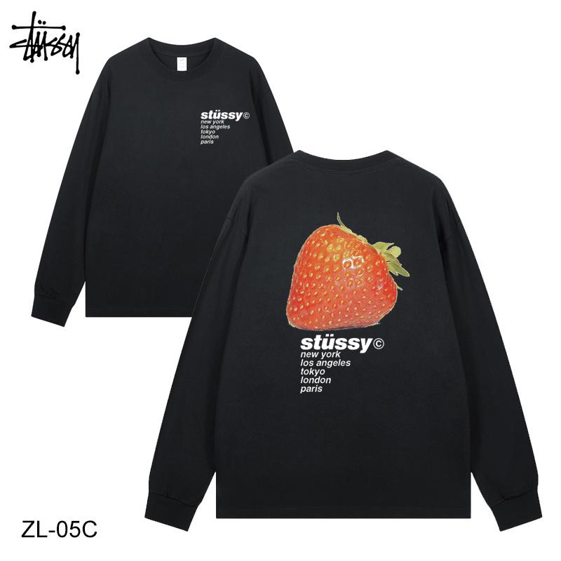 Stussy 2024 весна и осень новая высококачественная хлопковая футболка Stussy с длинными рукавами и принтом клубники для мужчин и женщин
Stussy 2024 весна и осень новая высококачественная хлопковая футболка Stussy с длинными рукавами и принтом клубники для мужчин и женщин