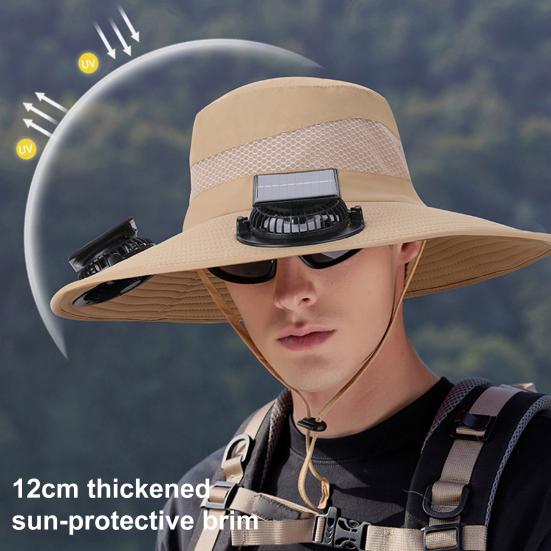 Outdoor Hat with Dual Power Supply Fan Summer Wide Brim Sun Hat Cooling Fishing Hiking Sun Protection Hat темно-сірий
Outdoor Hat with Dual Power Supply Fan Summer Wide Brim Sun Hat Cooling Fishing Hiking Sun Protection Hat темно-сірий