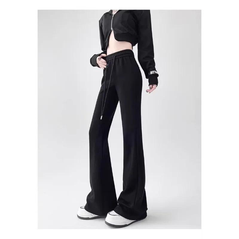 Новые брюки клеш с высокой талией, спортивные толстовки, брюки для йоги, женские весенне-осенние S чёрный
Новые брюки клеш с высокой талией, спортивные толстовки, брюки для йоги, женские весенне-осенние S чёрный