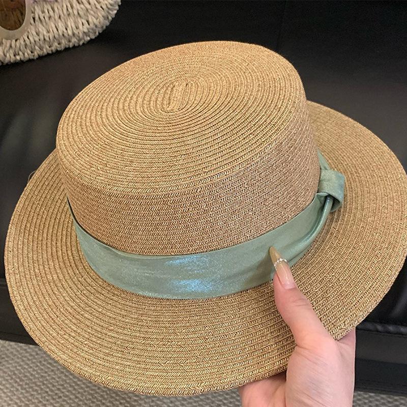 French-style Satin Ribbon Straw Hat Flower Women: Beach Holiday, Sun Hat, Fresh and Chic, Breathable and Soft One Size
French-style Satin Ribbon Straw Hat Flower Women: Beach Holiday, Sun Hat, Fresh and Chic, Breathable and Soft One Size