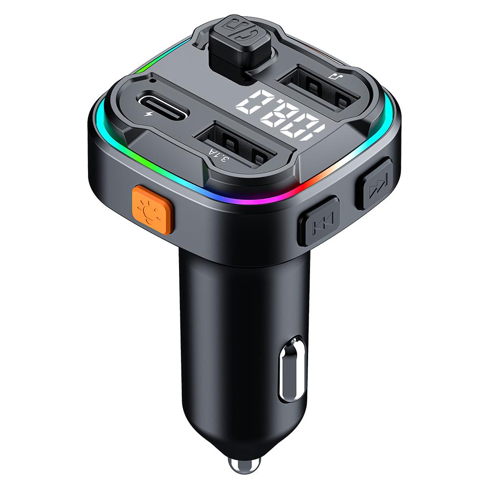 C3 Bluetooth-compatible Hands-free Call Adapter FM Transmitter Car MP3 Music Player Type-C+Dual USB Car Charger Type A
C3 Bluetooth-compatible Hands-free Call Adapter FM Transmitter Car MP3 Music Player Type-C+Dual USB Car Charger Type A