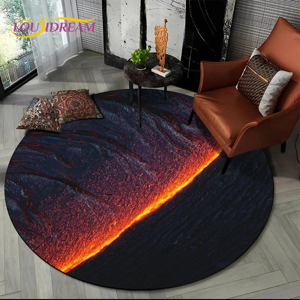 3D Volcano Lava Magma Area Rug,Round Carpet for Living Room Bedroom Footpad Pet Mat Decoration Diameter 60cm
3D Volcano Lava Magma Area Rug,Round Carpet for Living Room Bedroom Footpad Pet Mat Decoration Diameter 60cm