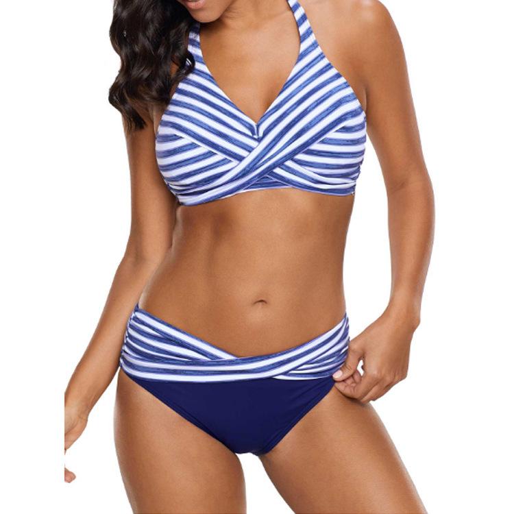 Sexy Striped Bikini Swimsuit for Women - Popular in Europe and America, with a Trendy Split Design Medium
Sexy Striped Bikini Swimsuit for Women - Popular in Europe and America, with a Trendy Split Design Medium
