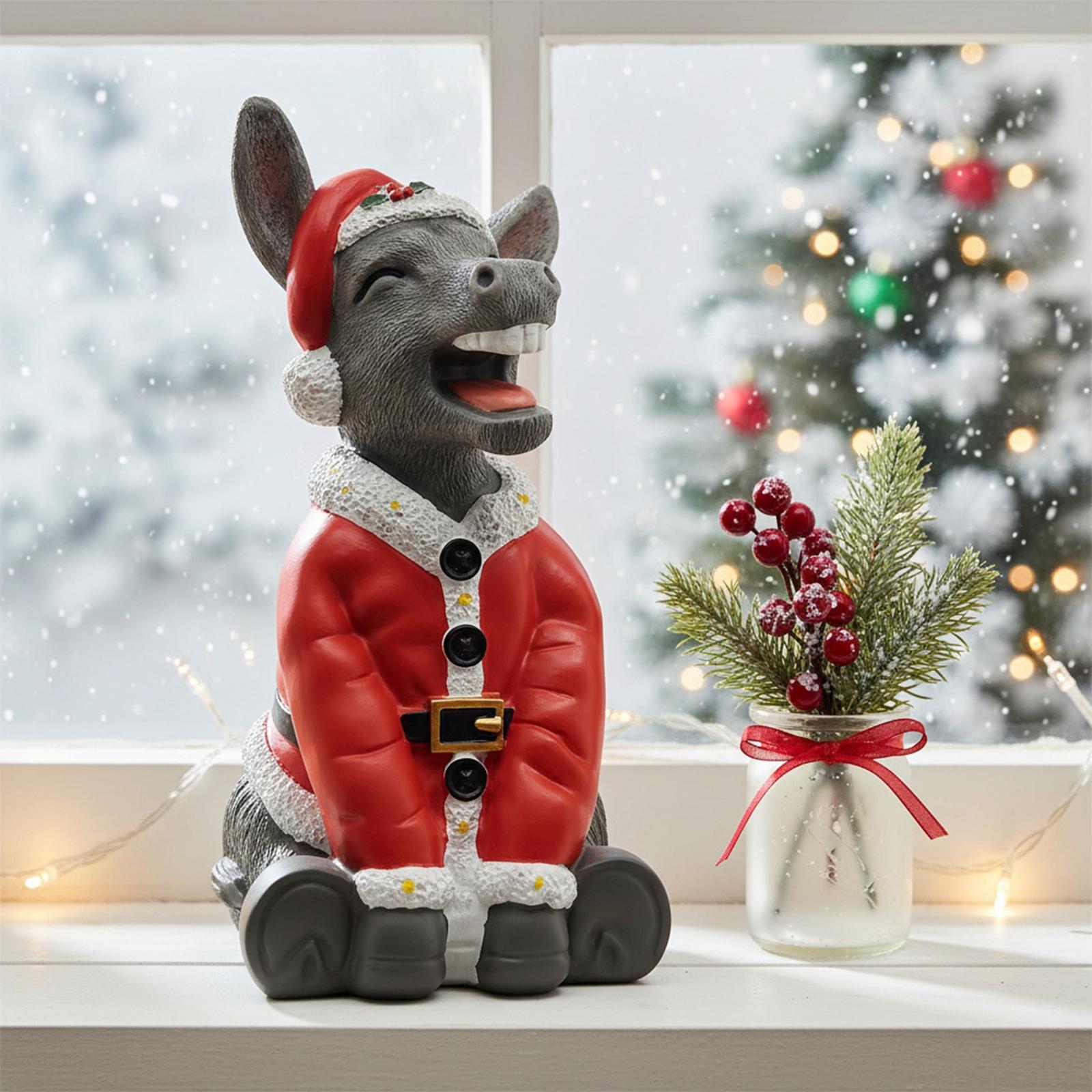 Resin 7.87in Christmas Donkey Santa Figurines Donkey Christmas Statue Ornament for Courtyard & Indoor Xmas Decor China Mainland
Resin 7.87in Christmas Donkey Santa Figurines Donkey Christmas Statue Ornament for Courtyard & Indoor Xmas Decor China Mainland