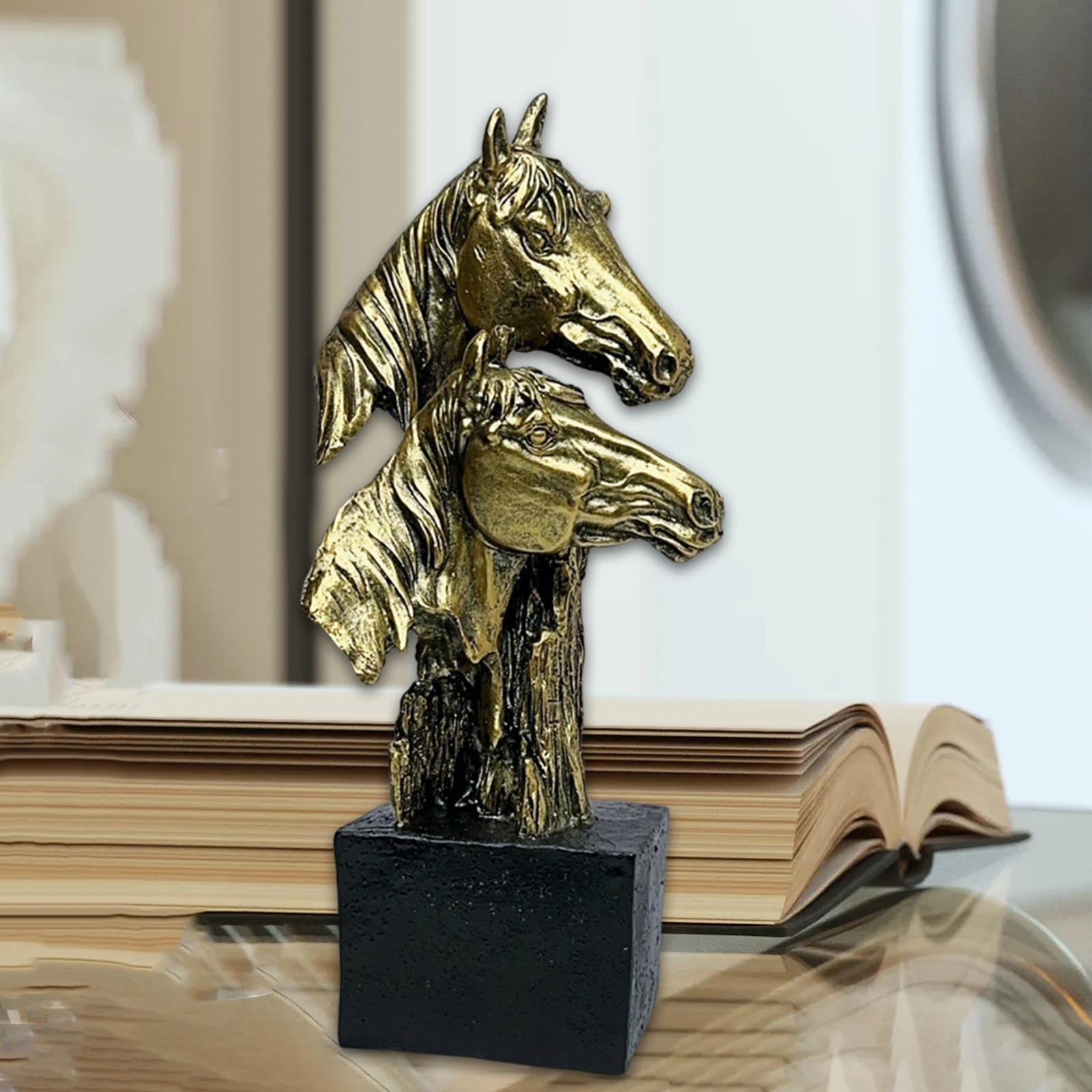 Horse Head Statue Desktop Ornament Antique for Living Room Bedroom Cabinet золотий
Horse Head Statue Desktop Ornament Antique for Living Room Bedroom Cabinet золотий