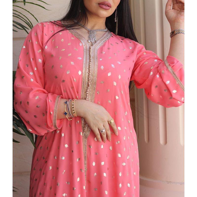 Этнический стиль Дубай Индонезия Юго-Восточная Азия Платье Халат Pink 2XL
Этнический стиль Дубай Индонезия Юго-Восточная Азия Платье Халат Pink 2XL