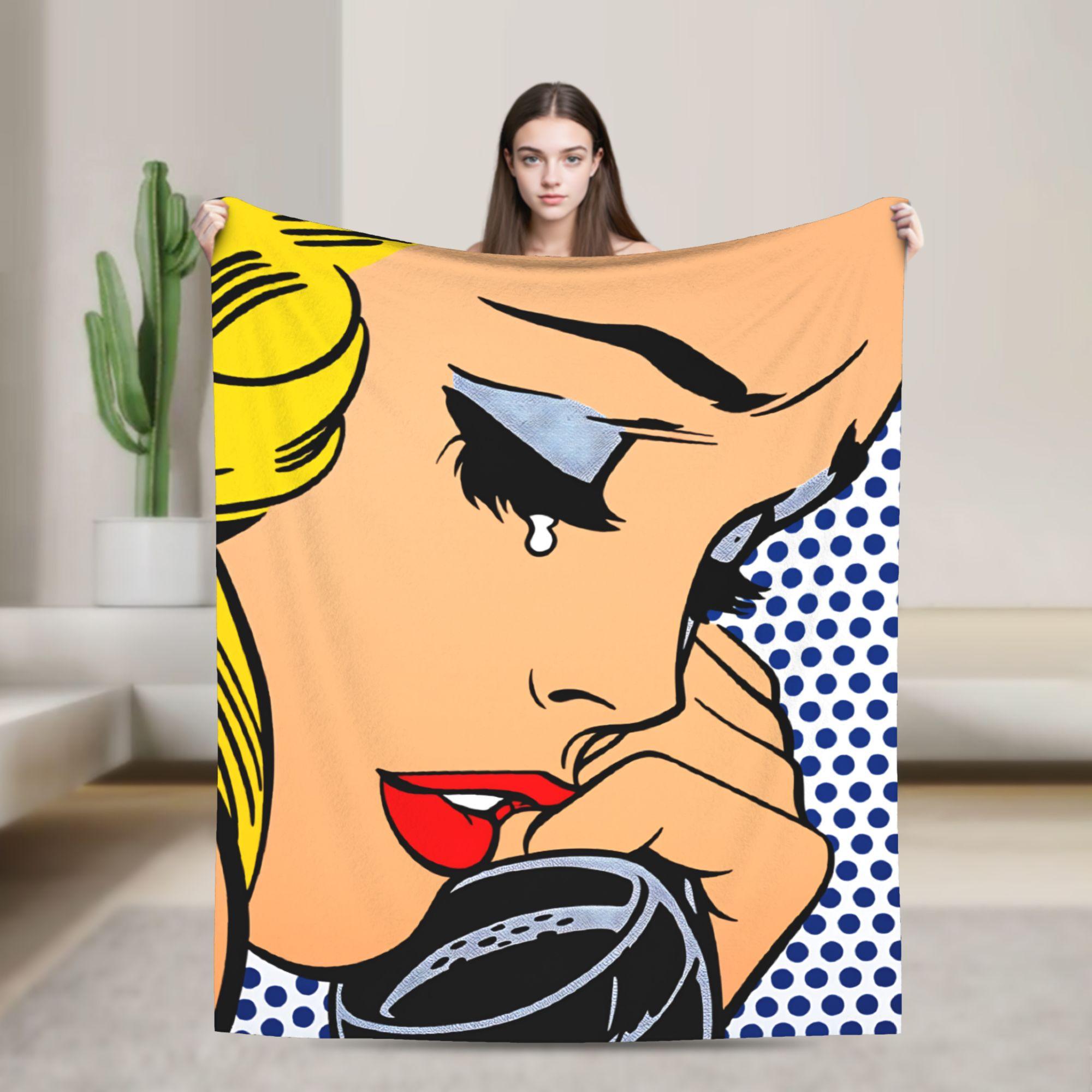Roy Lichtenstein Pop Art Blankets Warm Soft Novelty Plush Throw Blanket For Living Room Decorative Flannel Bedspread Bed Cover 130x150cm
Roy Lichtenstein Pop Art Blankets Warm Soft Novelty Plush Throw Blanket For Living Room Decorative Flannel Bedspread Bed Cover 130x150cm