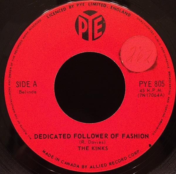 7-дюймовая пластинка KINKS Dedicated Follower Of Fashion PYE805 Pye Records 1966 Канада Рок Б/у
7-дюймовая пластинка KINKS Dedicated Follower Of Fashion PYE805 Pye Records 1966 Канада Рок Б/у